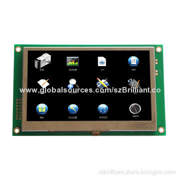 4.3-inch TFT Intelligent LCD Module with STM32F103 Controller, Supports RS232/RS485/TTL Interface